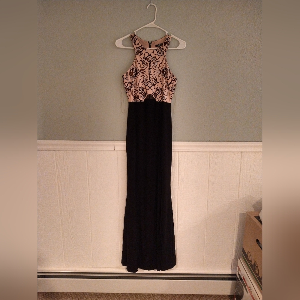 Evening/Prom Dress | Pink and Black | Size:3/4